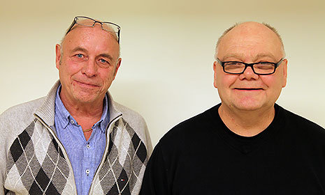 Ser ljust på framtiden. Tv arbetschef Jimmy Perneland samt driftsdirektör Jörgen Grelson vid RAVN Bane AB.