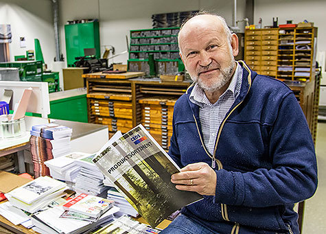 Stefan Magnusson, VD för Stema Print i Forserum, är en riktig tryckare som också gärna är en tyckare – allt för kundens bästa.
