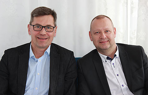 Christer Löwdahl, vd, och Pelle Adelsfield, affärsansvarig, JSC. 