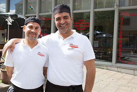 Abbas Agar och Fikret Bingöl vill lyfta Nässjö Steakhouse till nya höjder. 