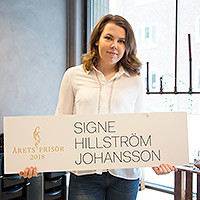 Signe tävlade i Årets Frisör 2017